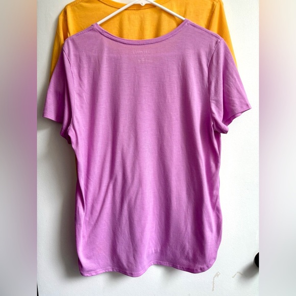 Joe Fresh pair of Women's Purple and Yellow Short Sleeve Tees - Picture 6 of 9
